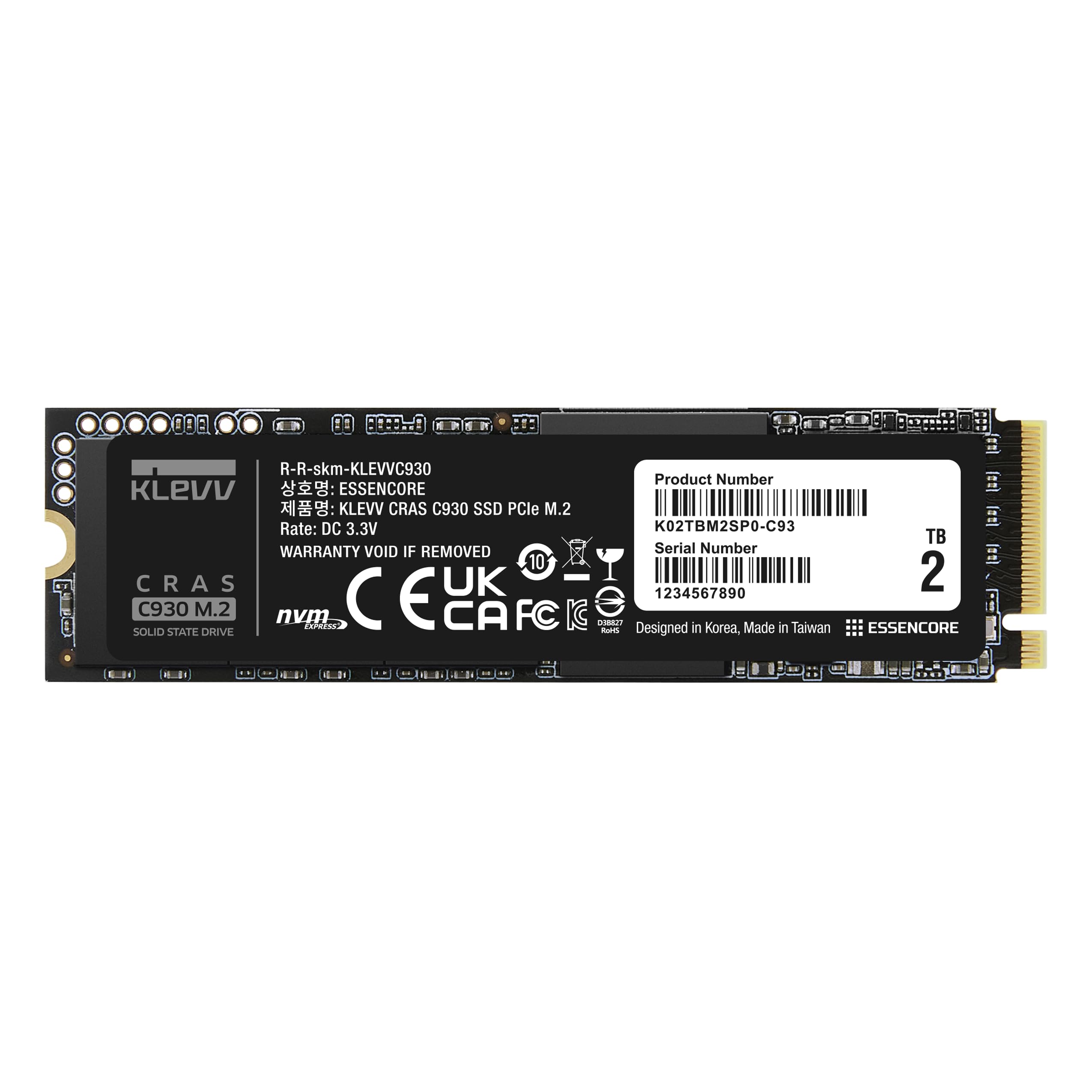 Amazon | KLEVV CRAS C930 2TB M.2 2280 NVMe PCIe Gen4x4 内蔵